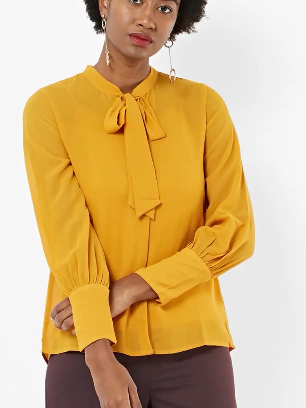 Tie-Neck Blouse